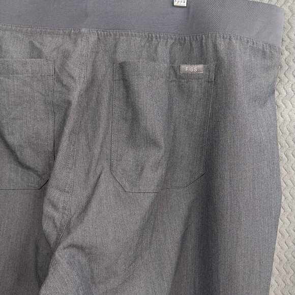 FIGS Women's Technical Collection Livingstone Flat Front Gray Scrub Pants 2XL - Picture 3 of 6